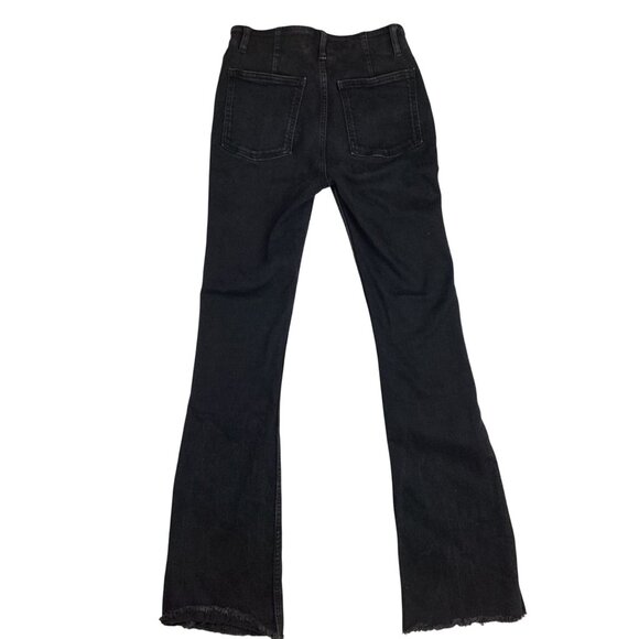 We The Free High-Rise Distressed Hem Bootcut Jeans Womens 28 Black - Picture 14 of 14